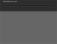 Tablet Screenshot of dollar88sense.com
